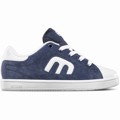 Tenis Etnies CALLICUT Blancos/Azul Marino Para Niño MX217-MRK